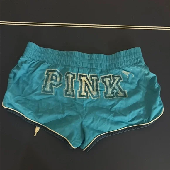 Blue PINK Logo Shorts - Picture 2 of 7